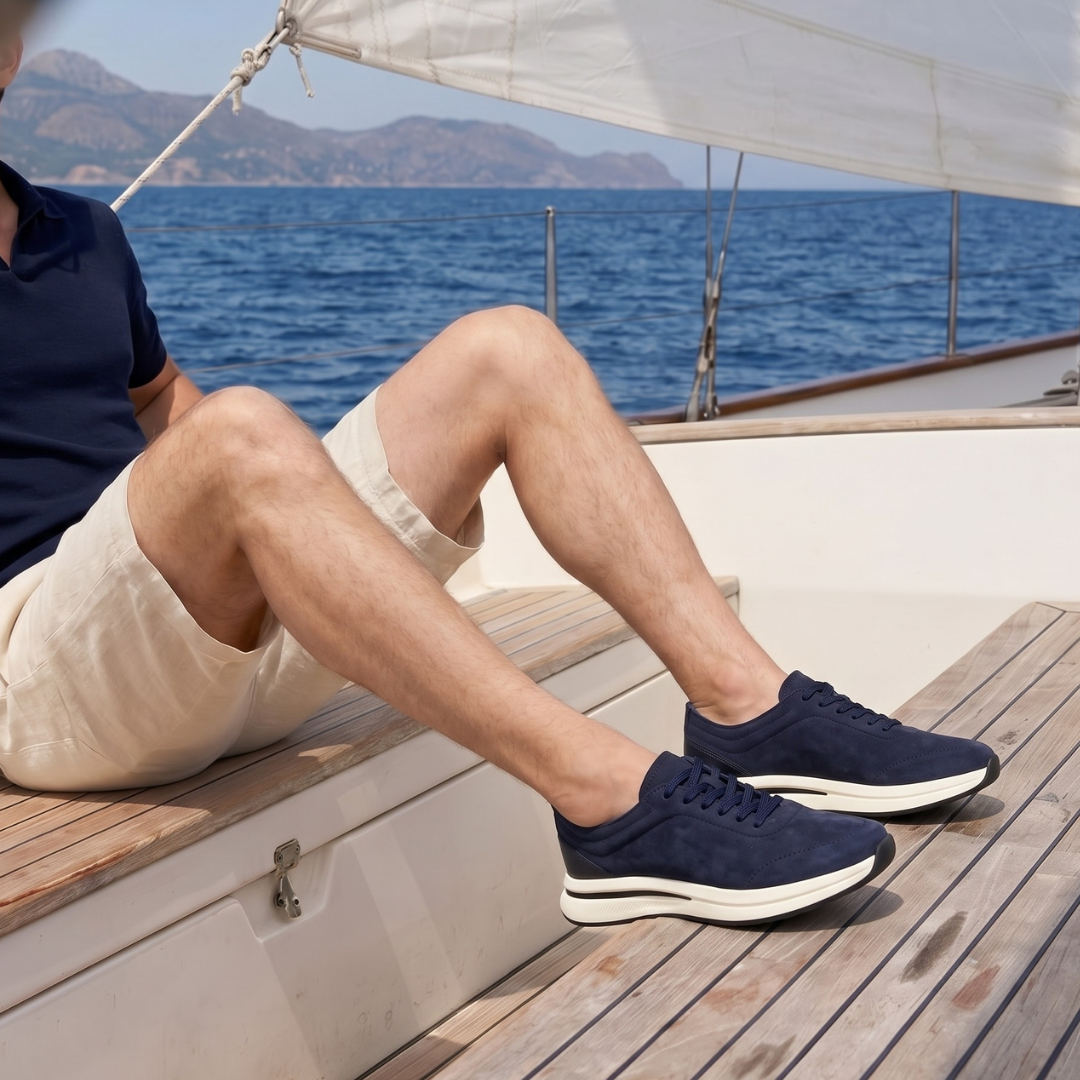 Lacivert Süet Erkek Sneaker