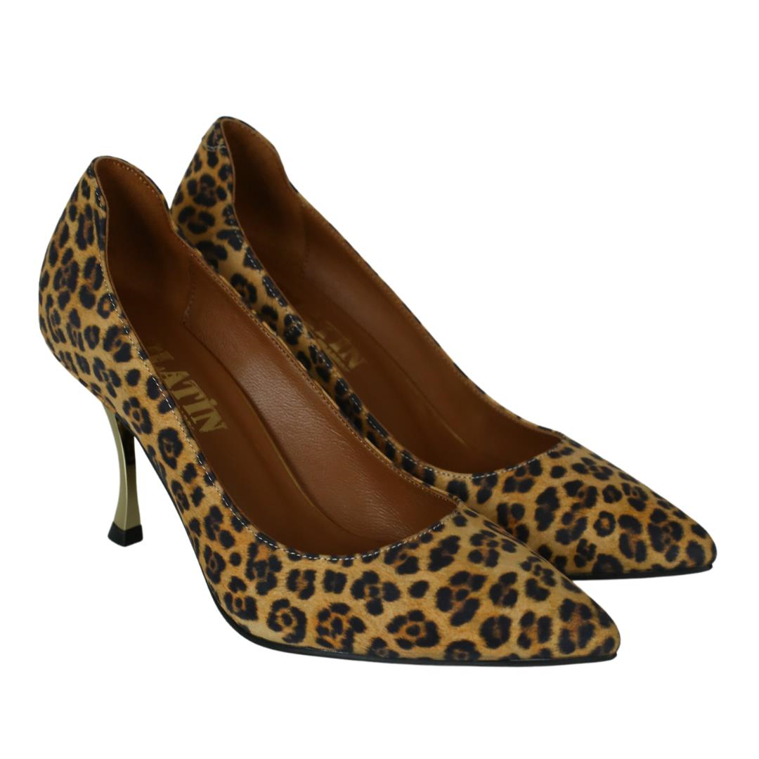 Leopar Deri Kadın Stiletto