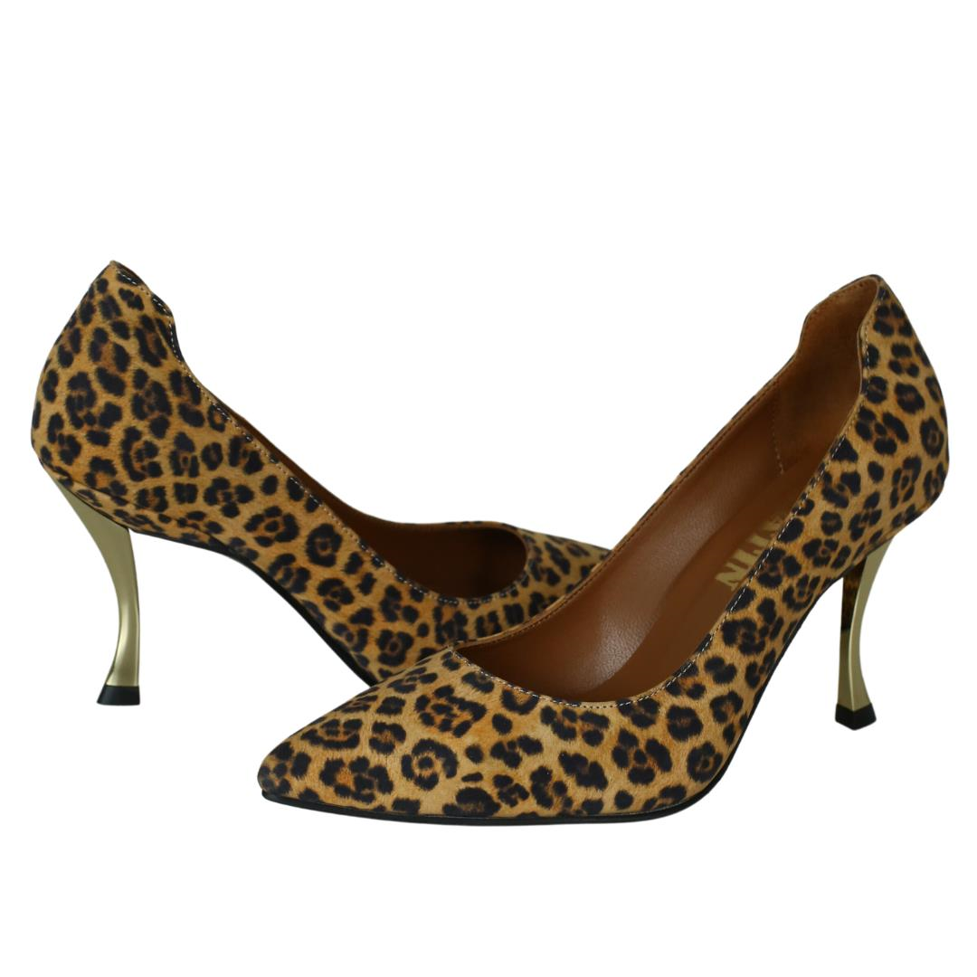 Leopar Deri Kadın Stiletto