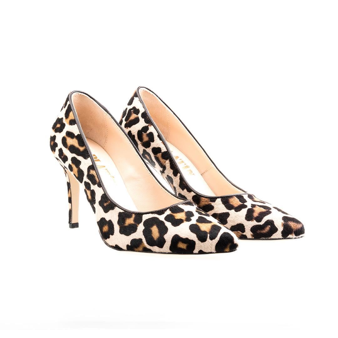 Leopar Tay Kadın Stiletto Ayakkabı