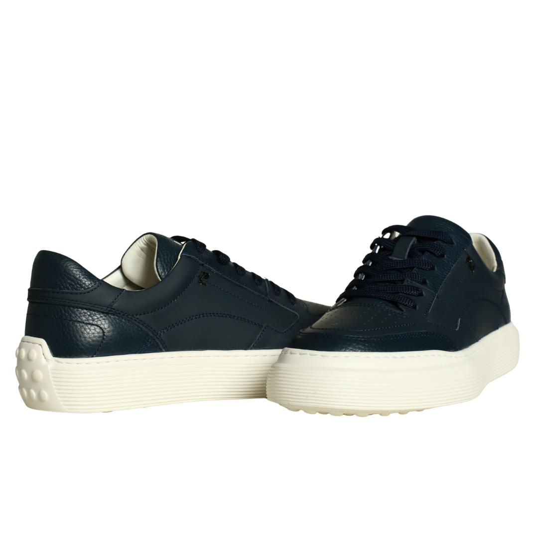 Mavi Deri Erkek Sneaker