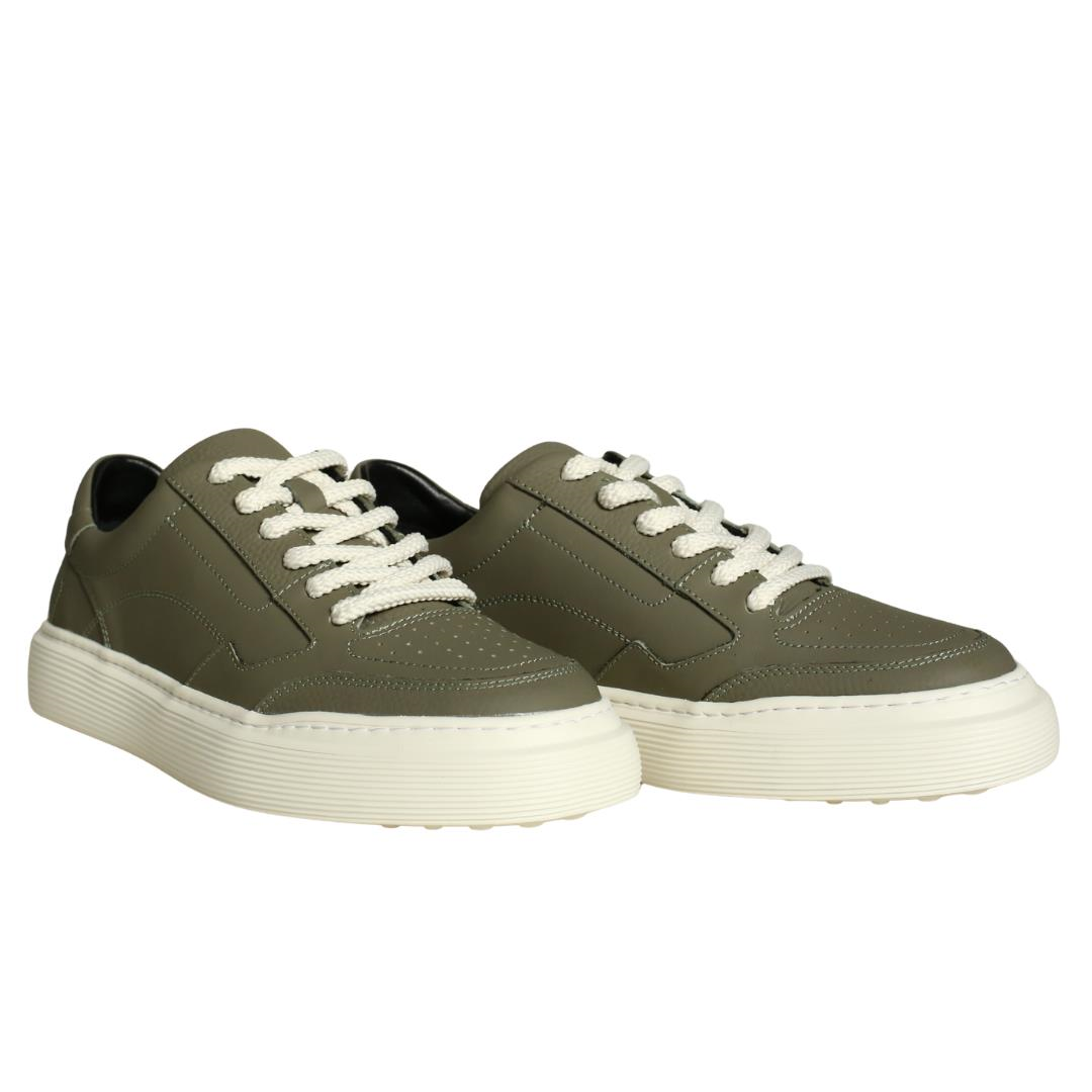 Mint Yeşili Deri Erkek Sneaker