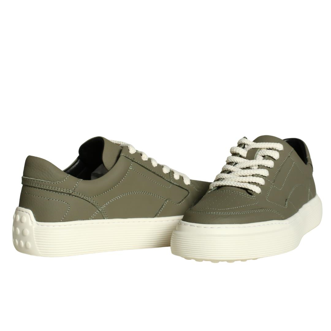Mint Yeşili Deri Erkek Sneaker