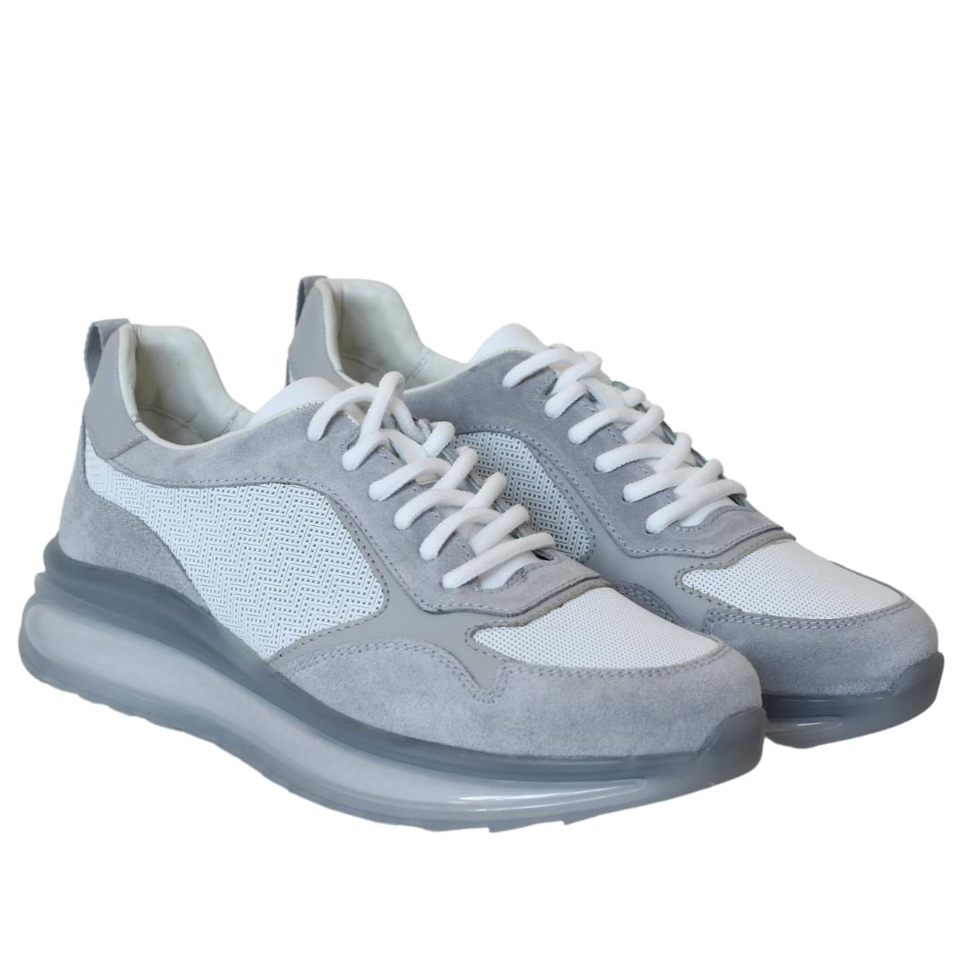 Multi Gri Deri Erkek Sneaker
