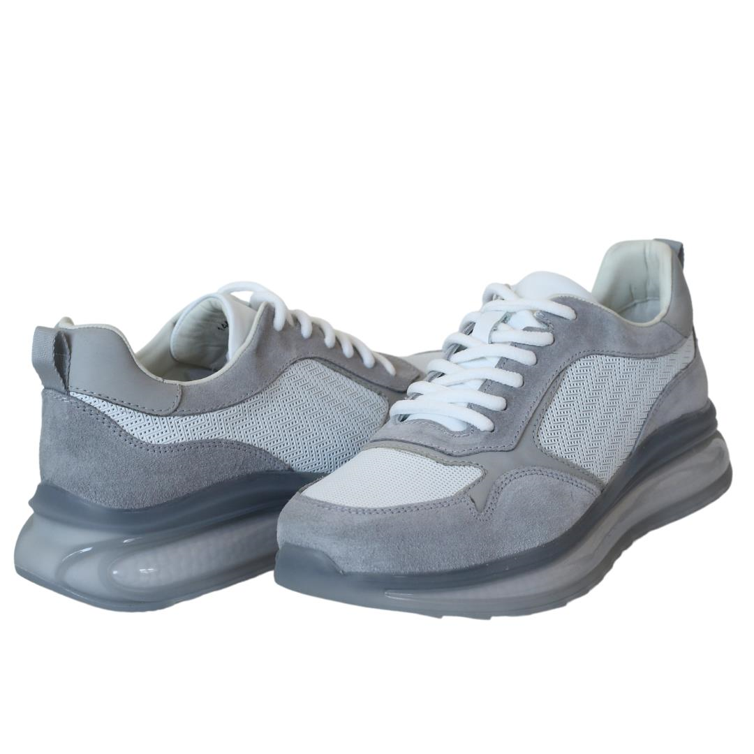 Multi Gri Deri Erkek Sneaker