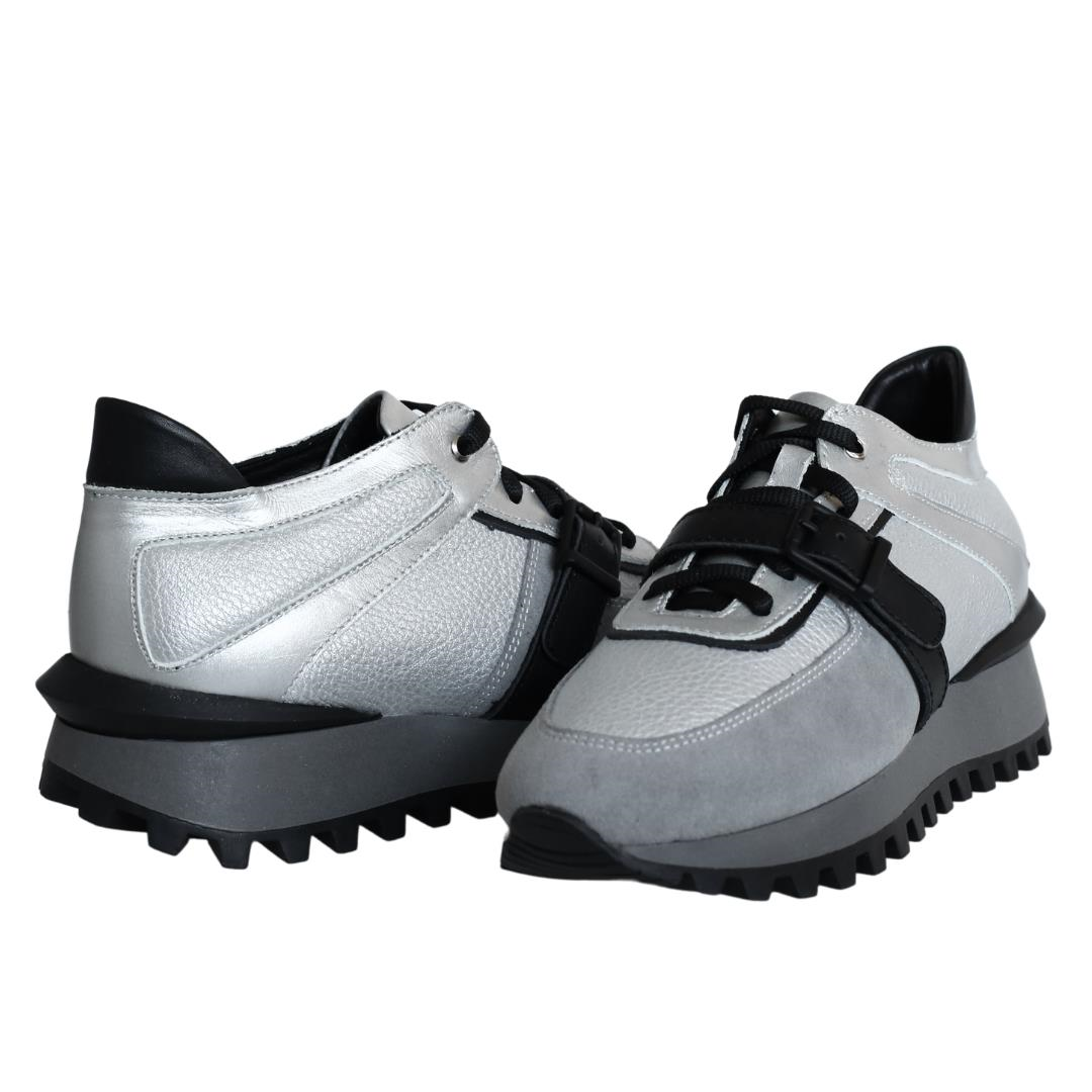 Multi Lame Kadın Bağcıklı Sneaker