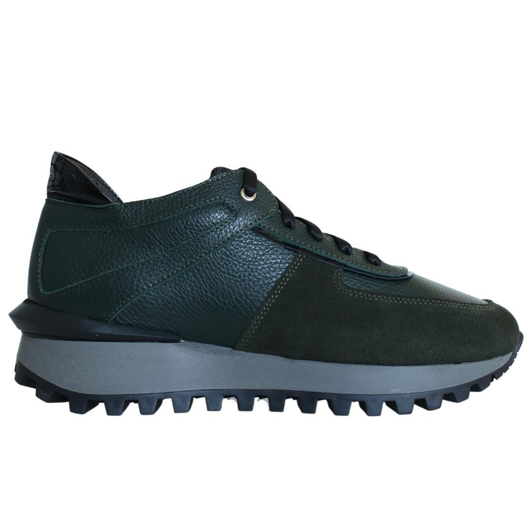 Multi Petrol Kadın Bağcıklı Sneaker