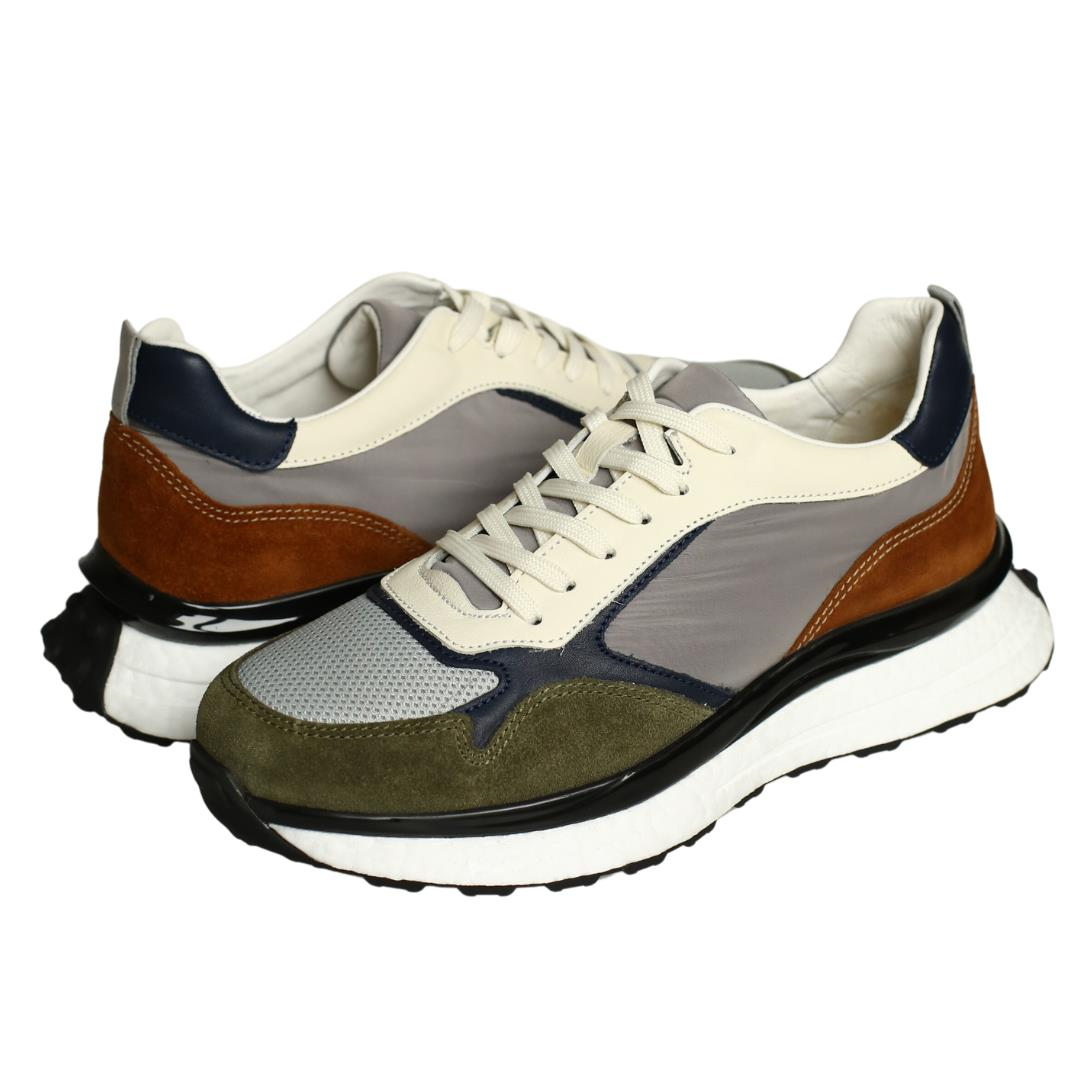 Multi Yeşil Deri Erkek Sneaker