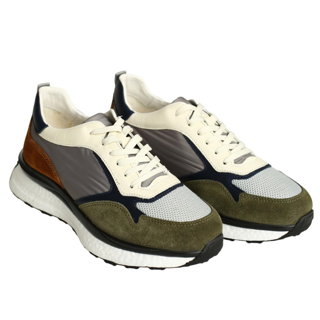 Multi Yeşil Deri Erkek Sneaker