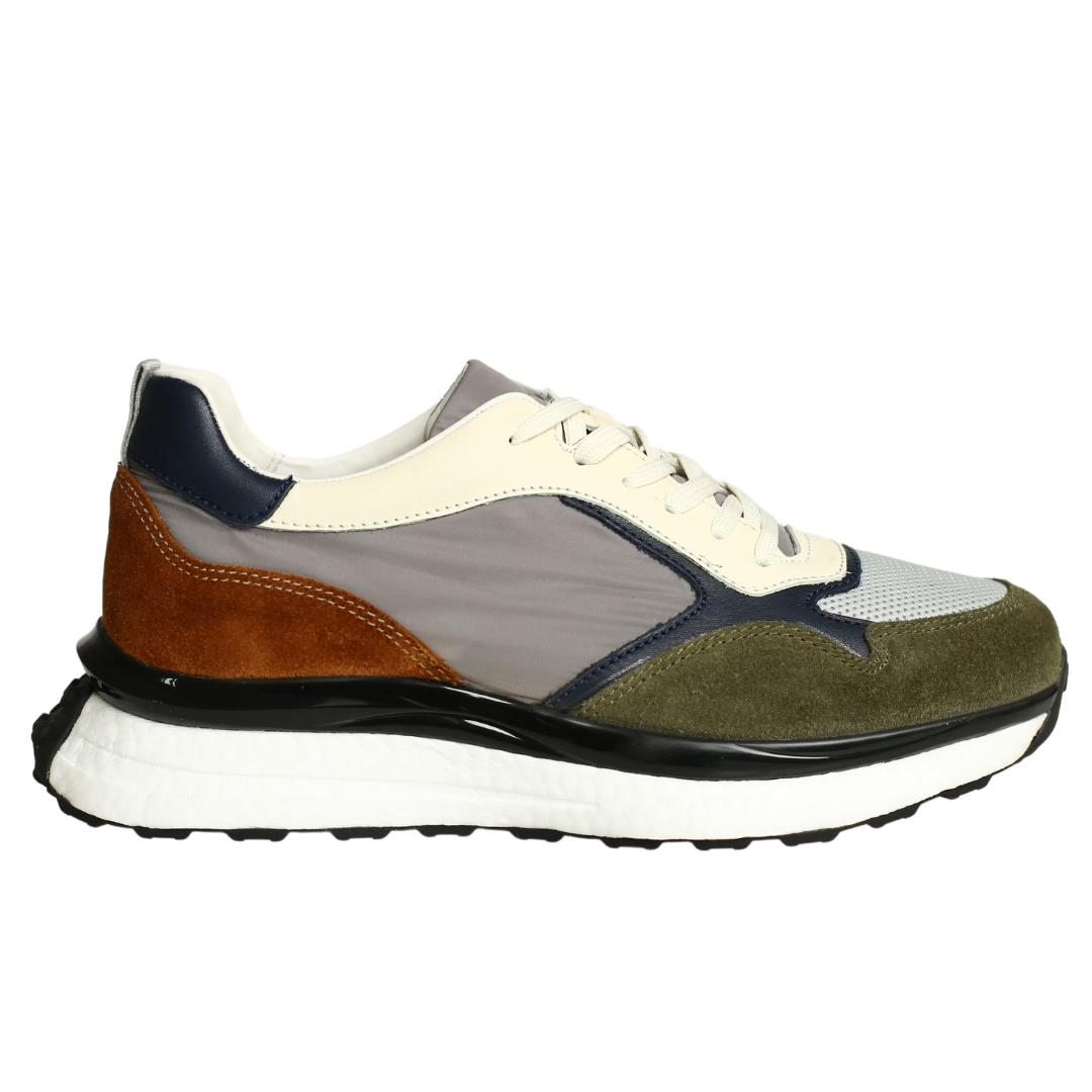 Multi Yeşil Deri Erkek Sneaker