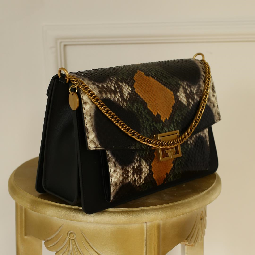 Multi Yeşil Pyton Deri Kadın Çapraz Çanta