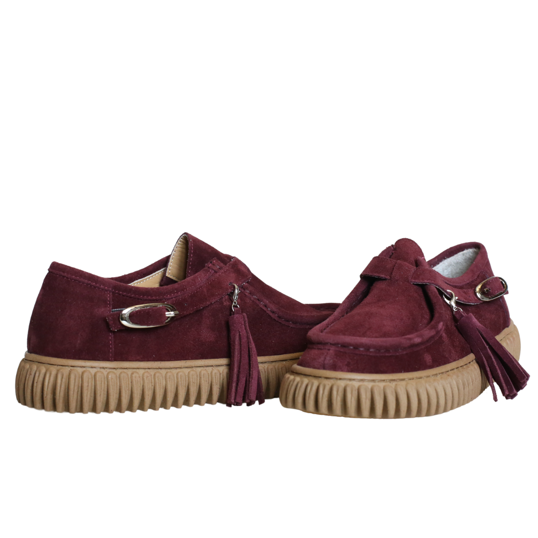 Mürdüm Süet Kadın Günlük Ayakkabı