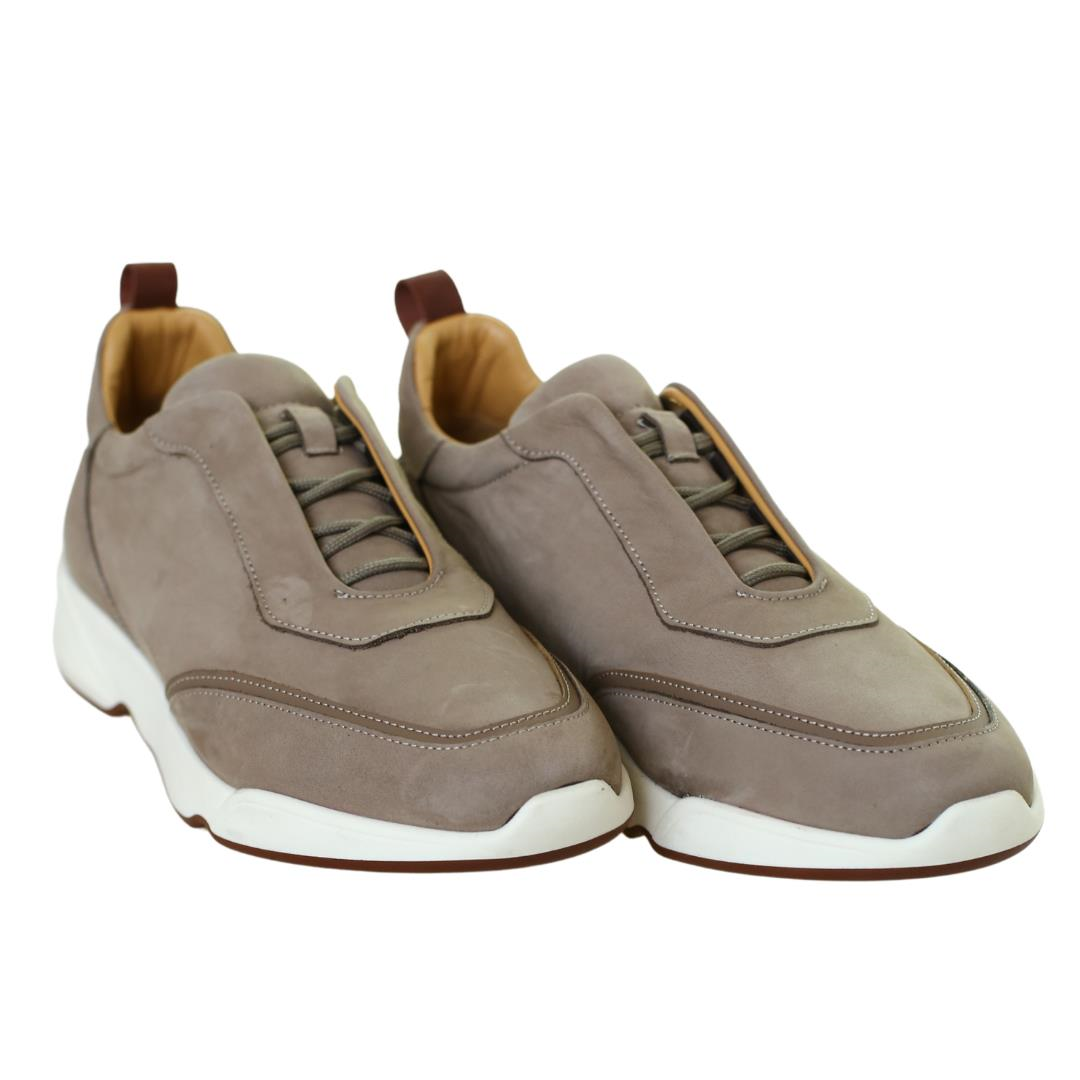 Nubuk Vizon Deri Erkek Sneaker