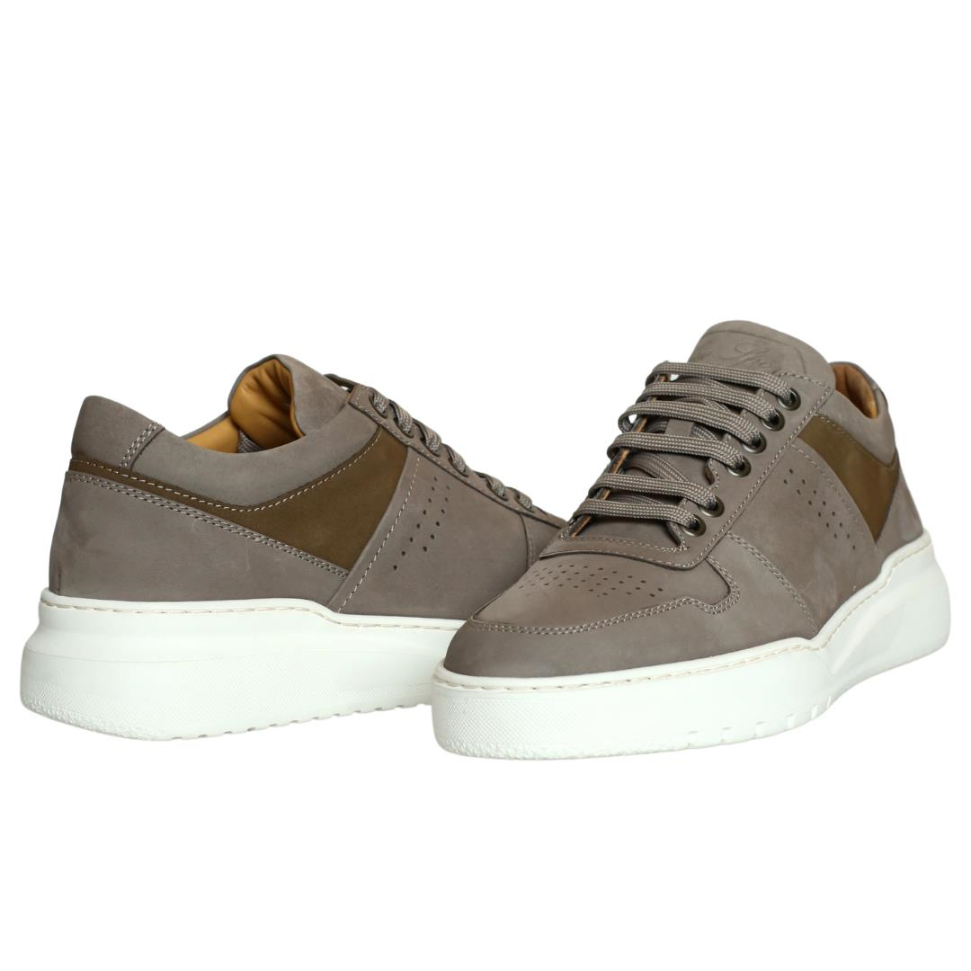 Nubuk Vizon Erkek Bağcıklı Sneaker