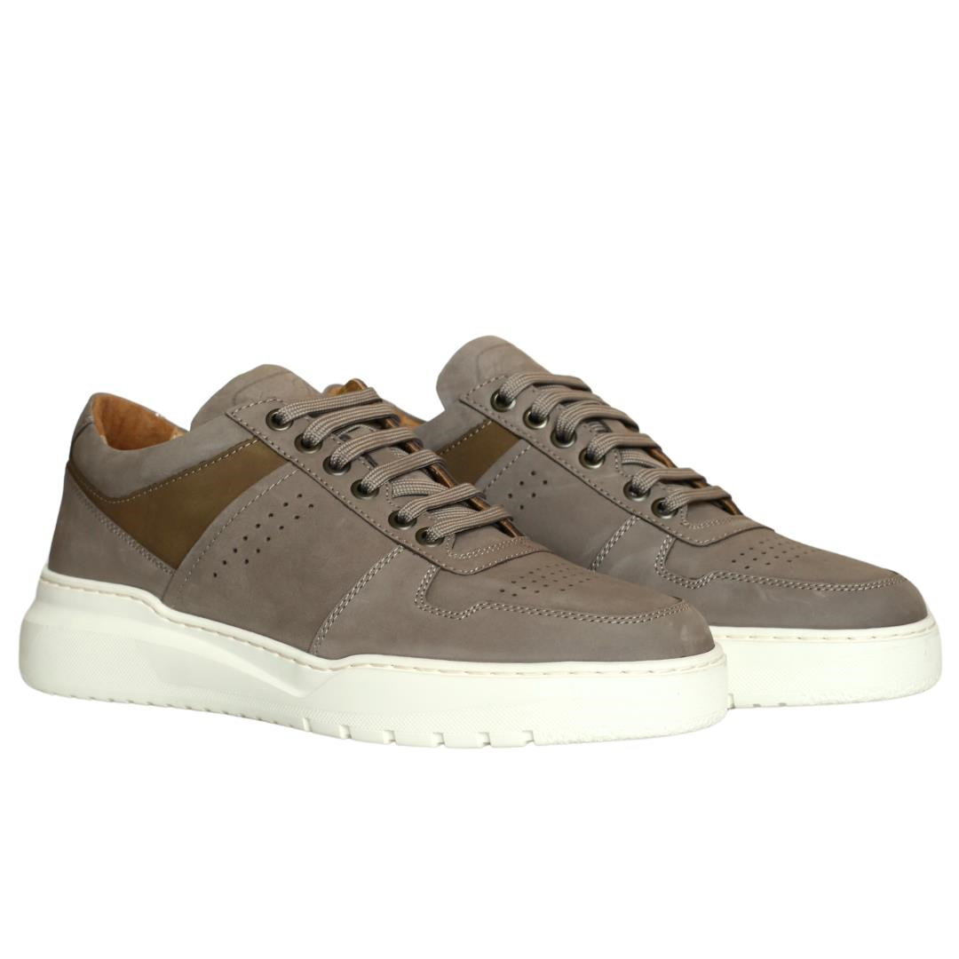Nubuk Vizon Erkek Bağcıklı Sneaker