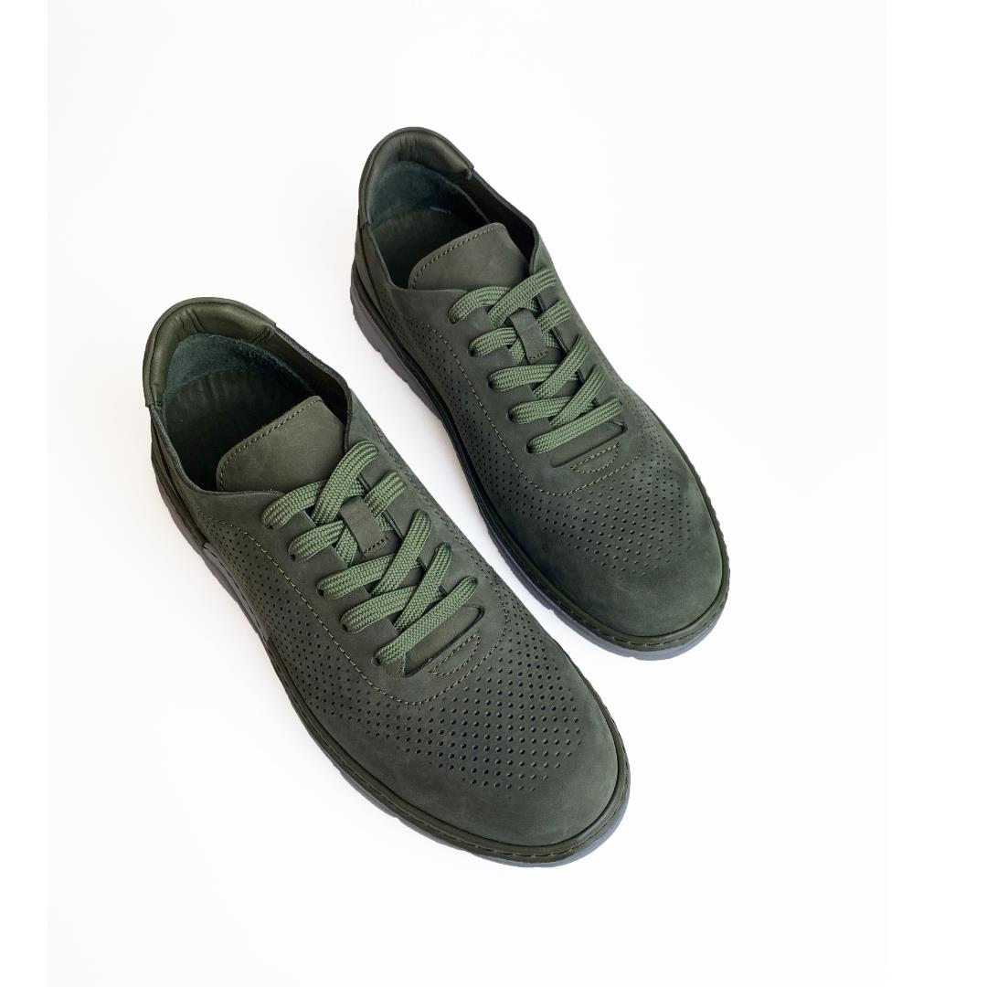 Nubuk Yeşil Erkek Sneaker