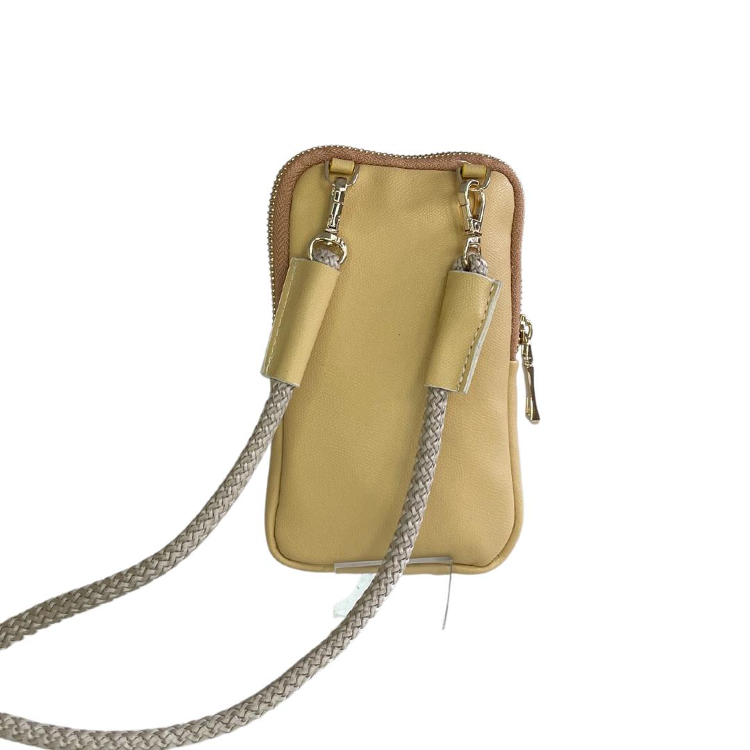 Sarı Kadın Çapraz Cüzdan Çanta