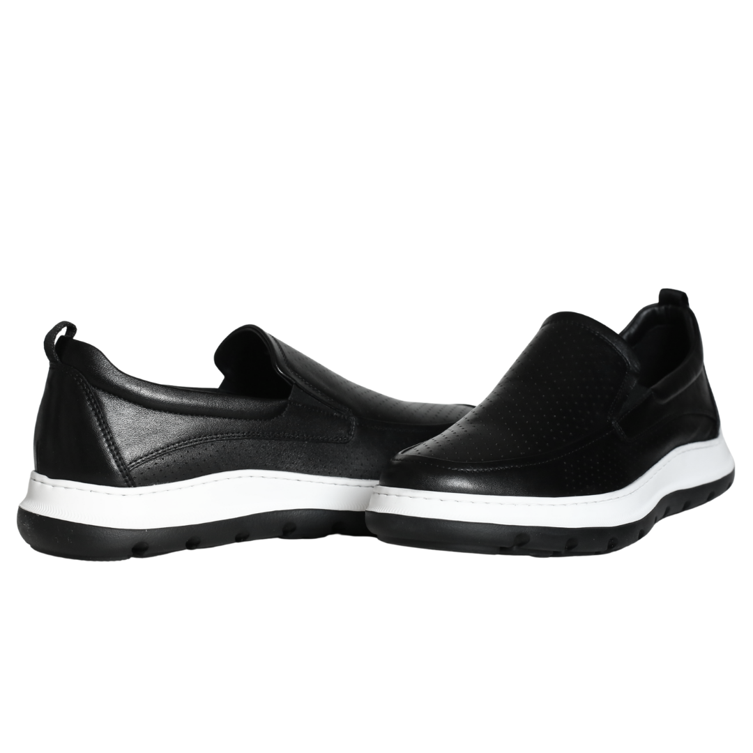 Siyah Deri Erkek Loafer