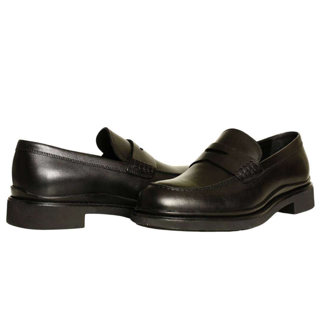 Siyah Deri Erkek Loafer