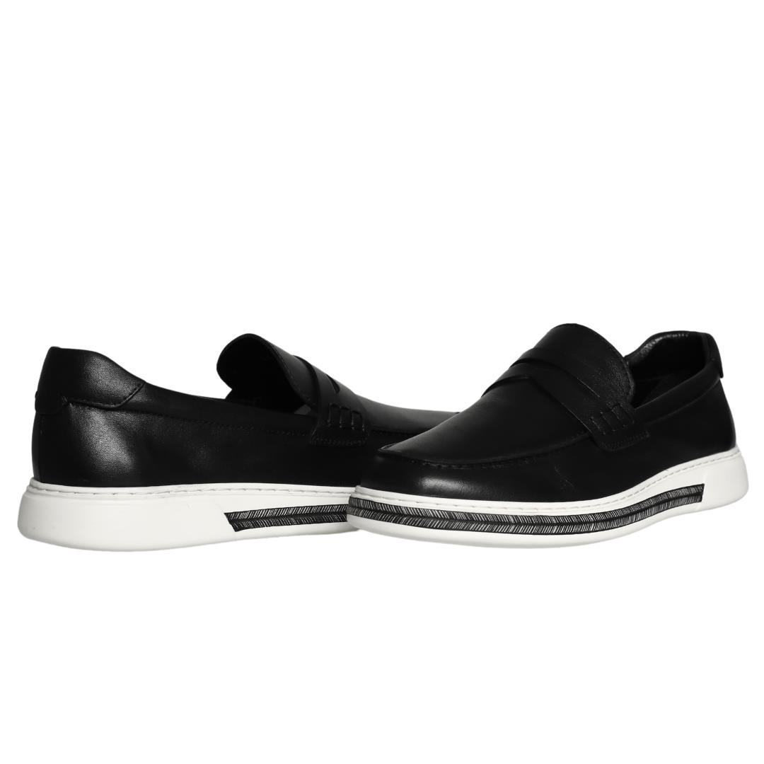 Siyah Deri Erkek Loafer