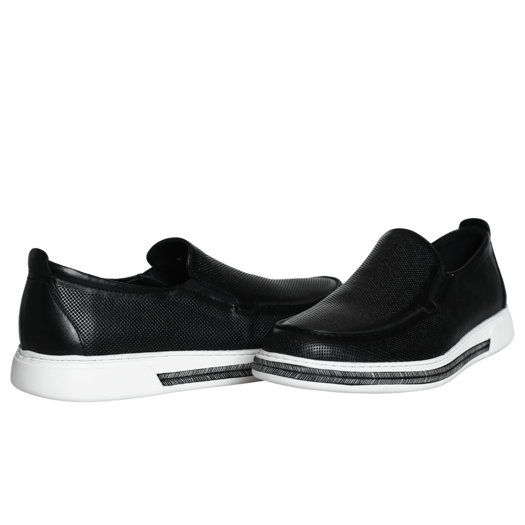 Siyah Deri Erkek Loafer
