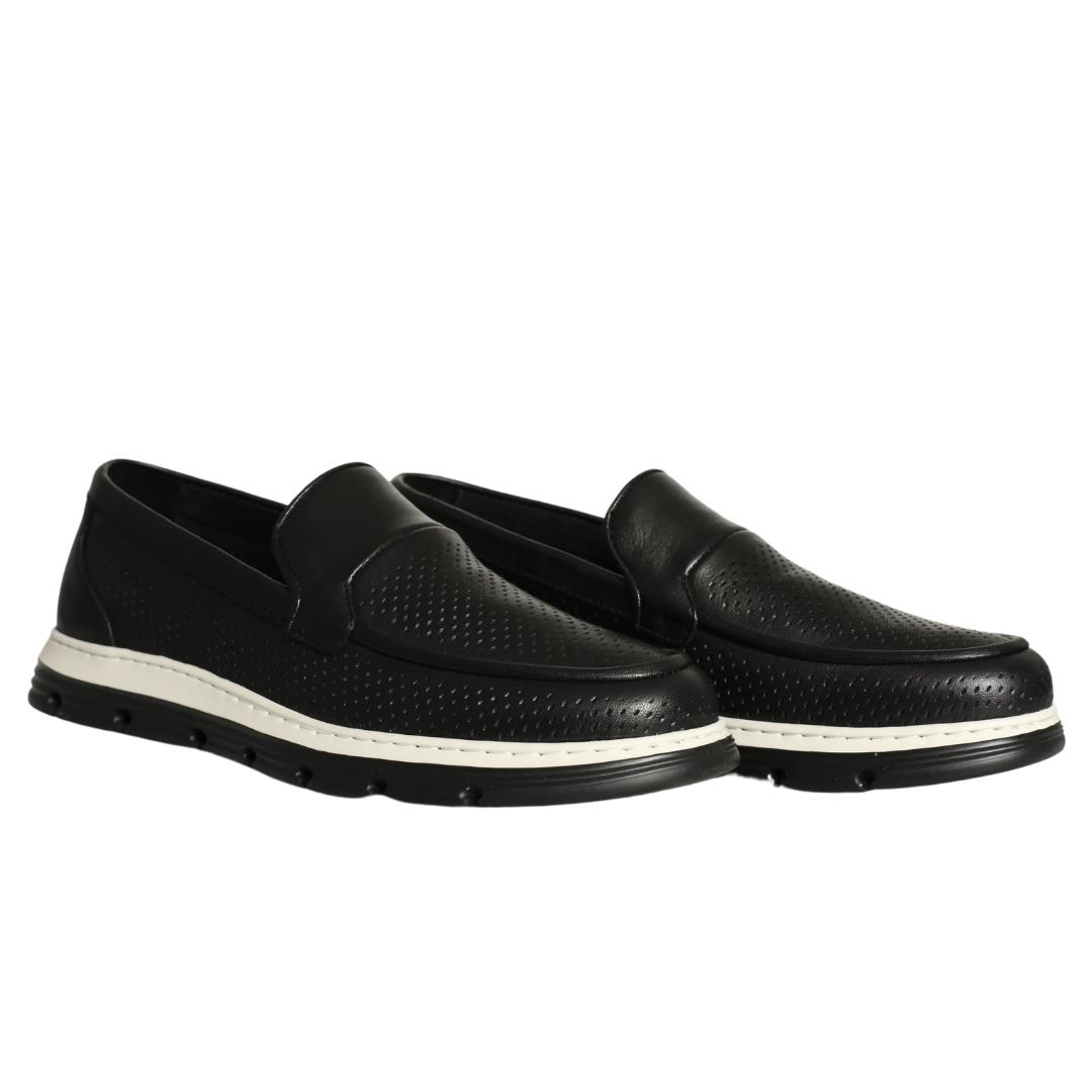 Siyah Deri Erkek Loafer