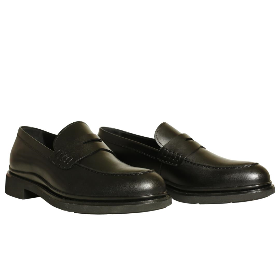 Siyah Deri Erkek Loafer