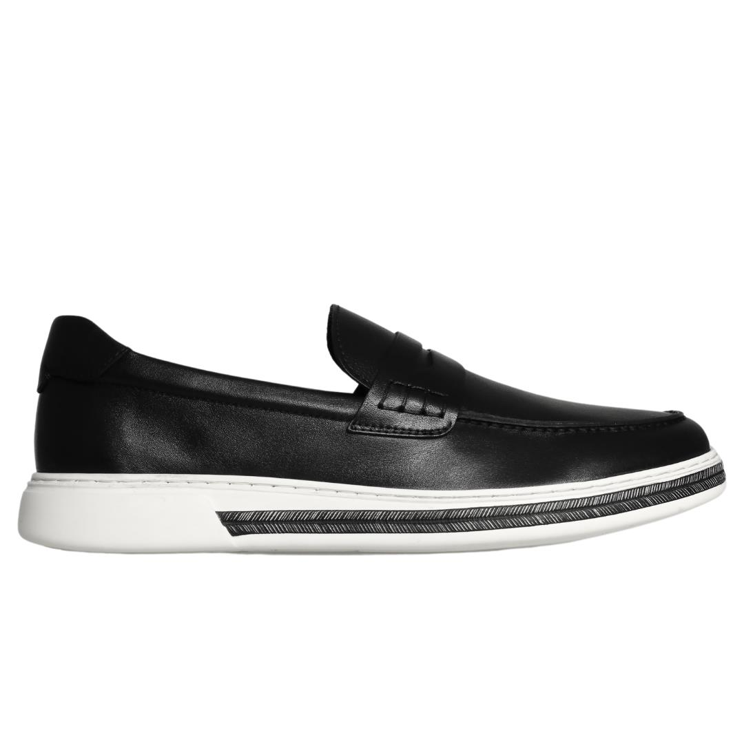 Siyah Deri Erkek Loafer