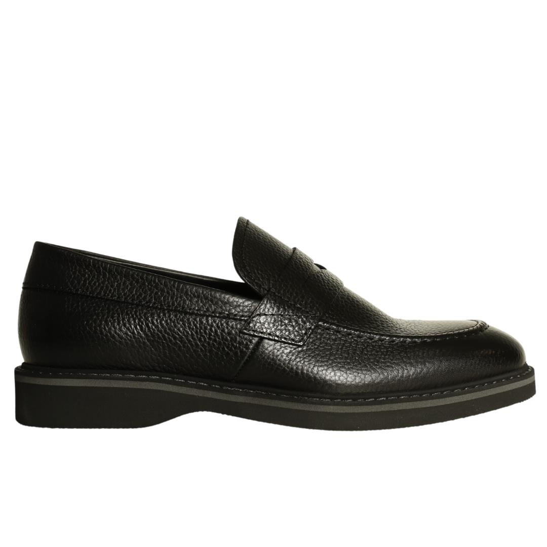 Siyah Deri Erkek Loafer