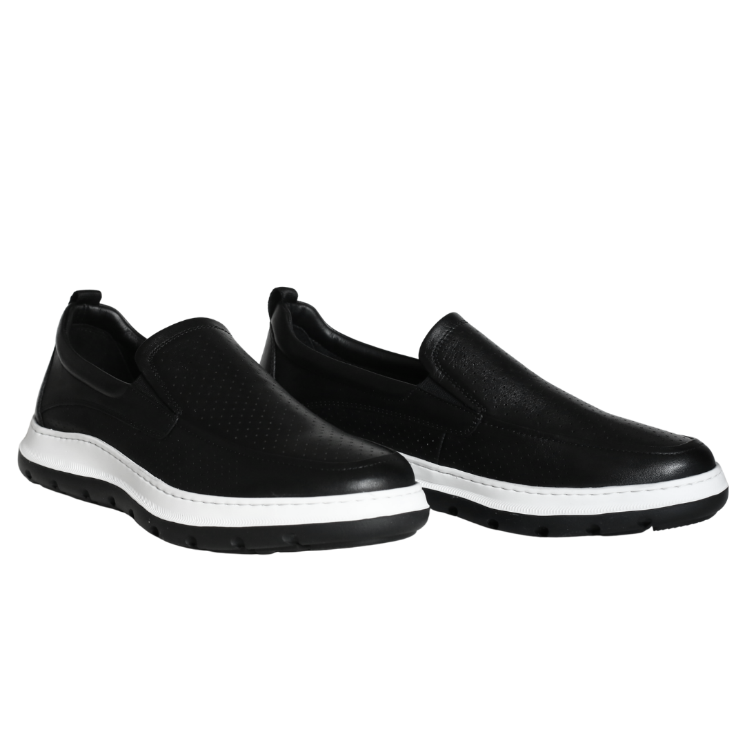 Siyah Deri Erkek Loafer