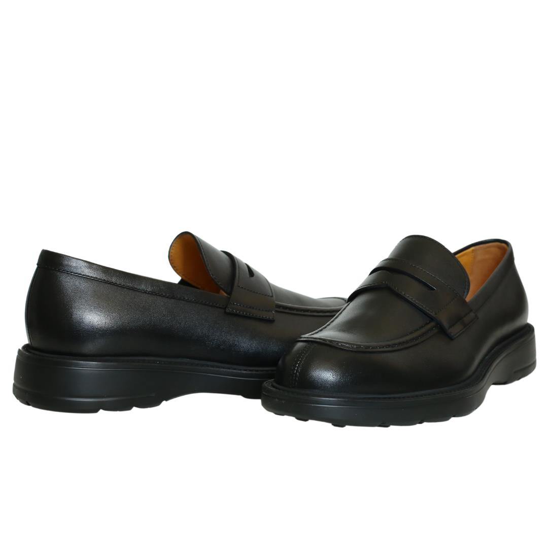 Siyah Deri Erkek Loafer