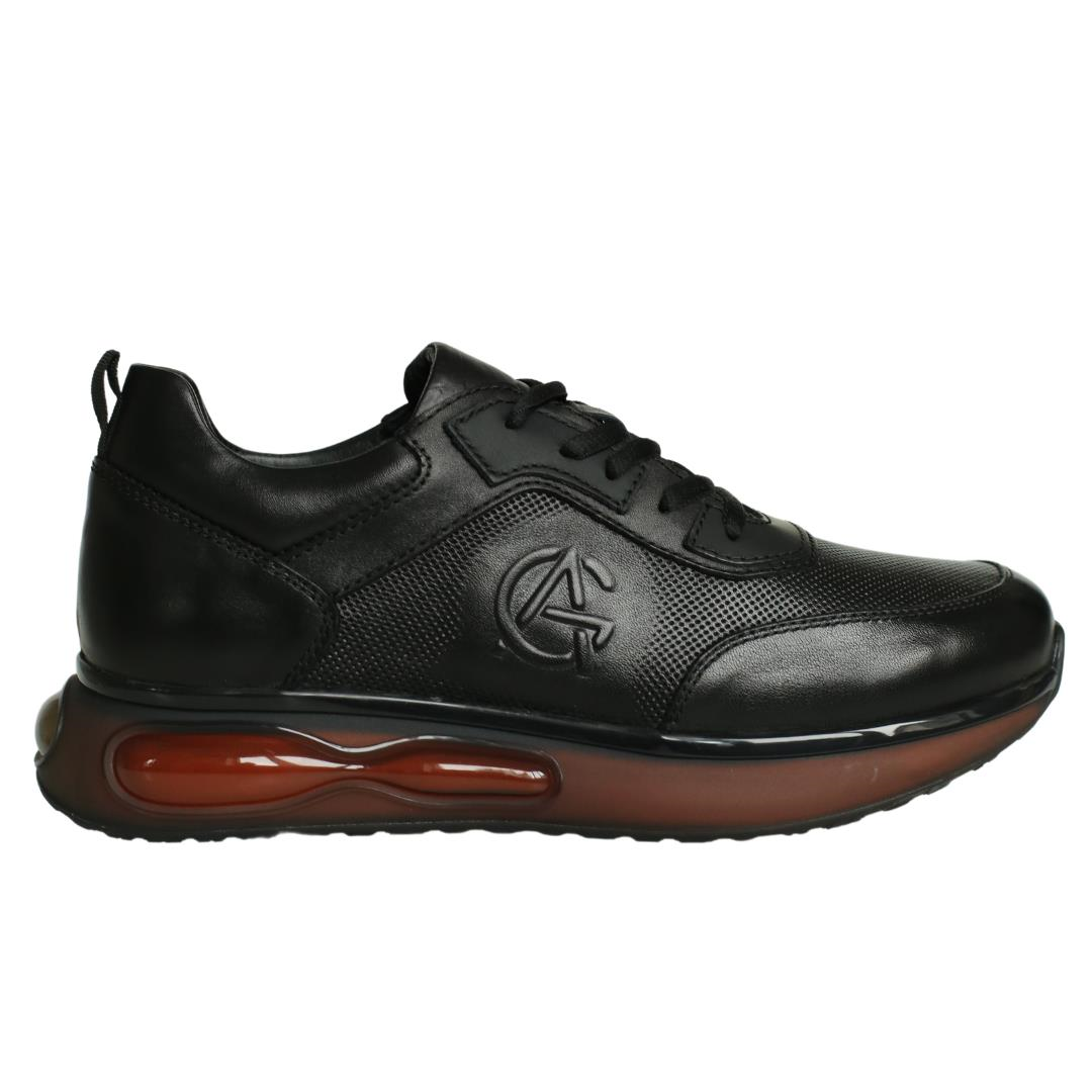 Siyah Deri Erkek Sneaker