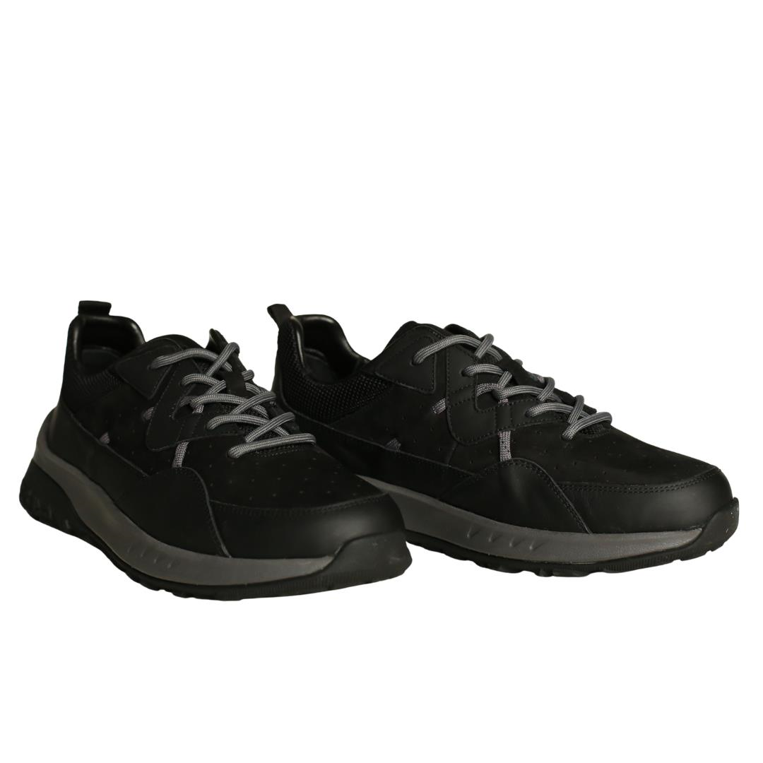 Siyah Deri Erkek Sneaker