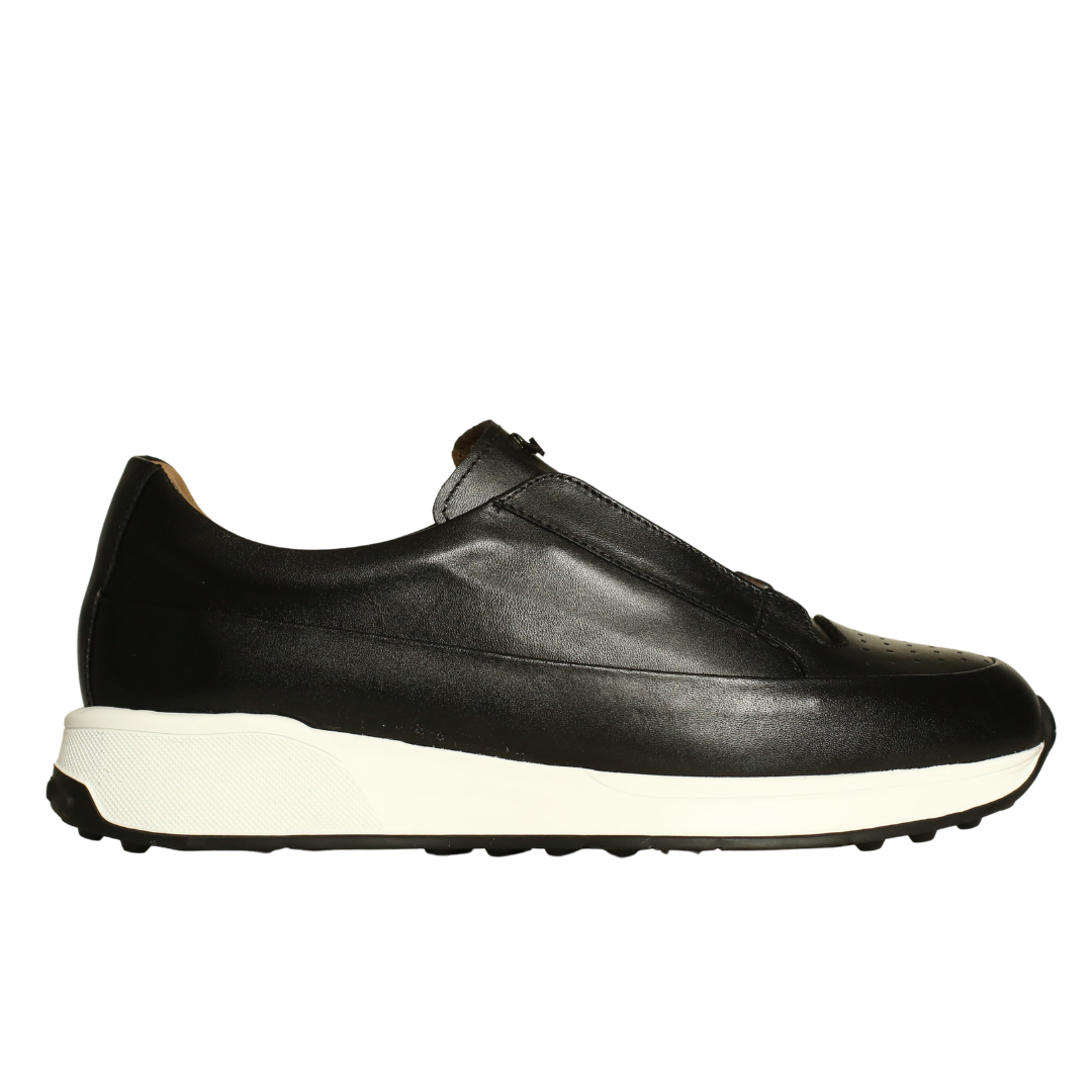 Siyah Deri Erkek Sneaker