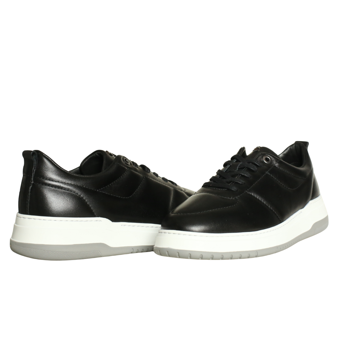 Siyah Deri Erkek Sneaker