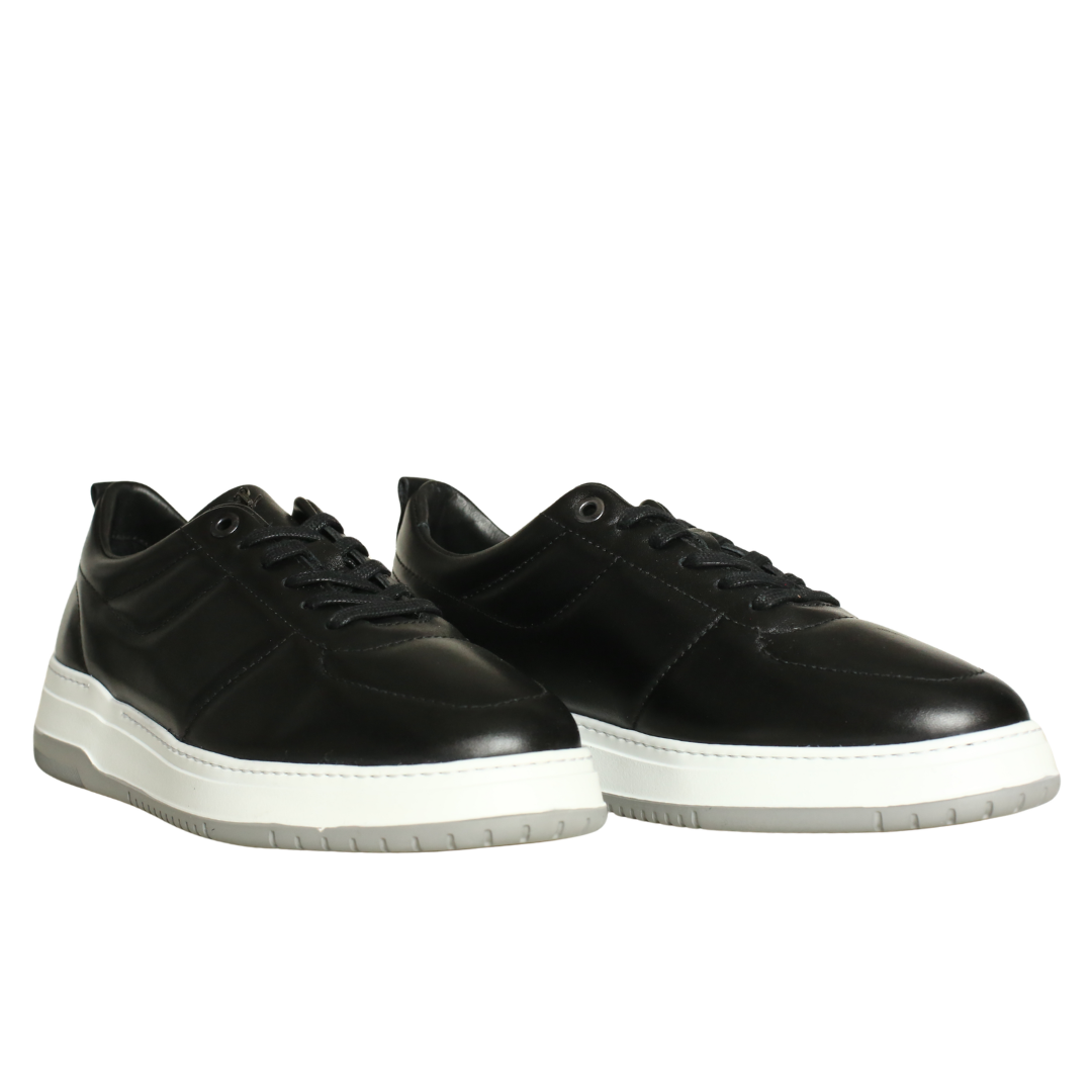 Siyah Deri Erkek Sneaker
