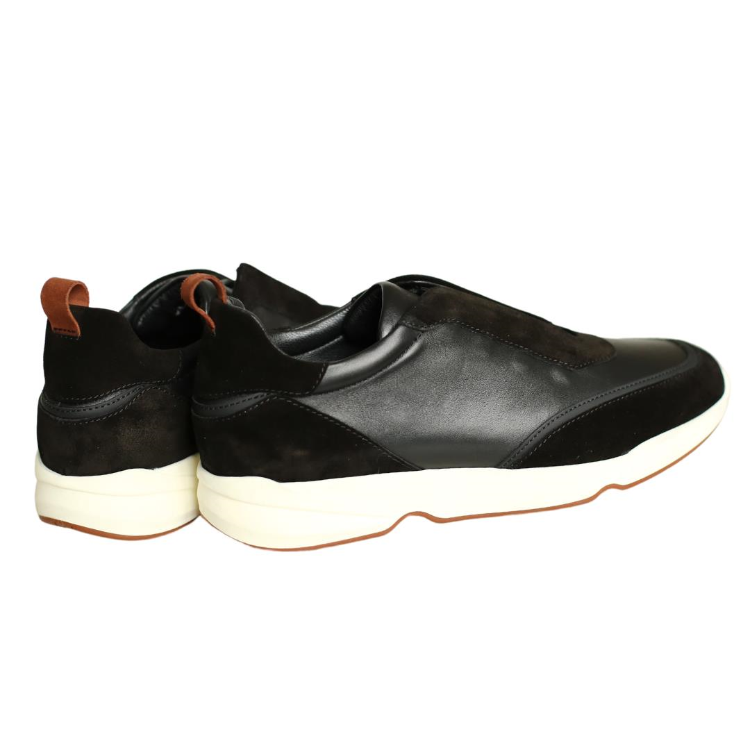 Siyah Deri Erkek Sneaker