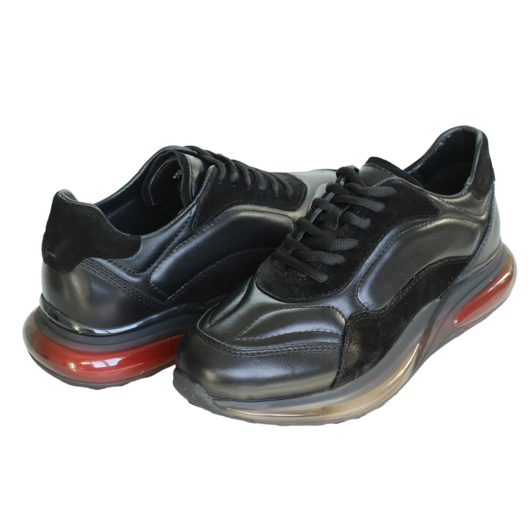 Siyah Deri Erkek Sneaker
