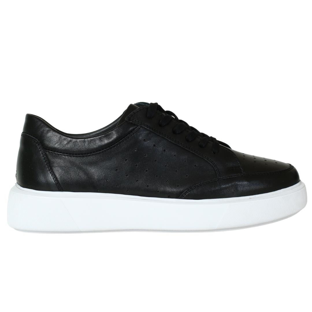Siyah Deri Erkek Sneaker