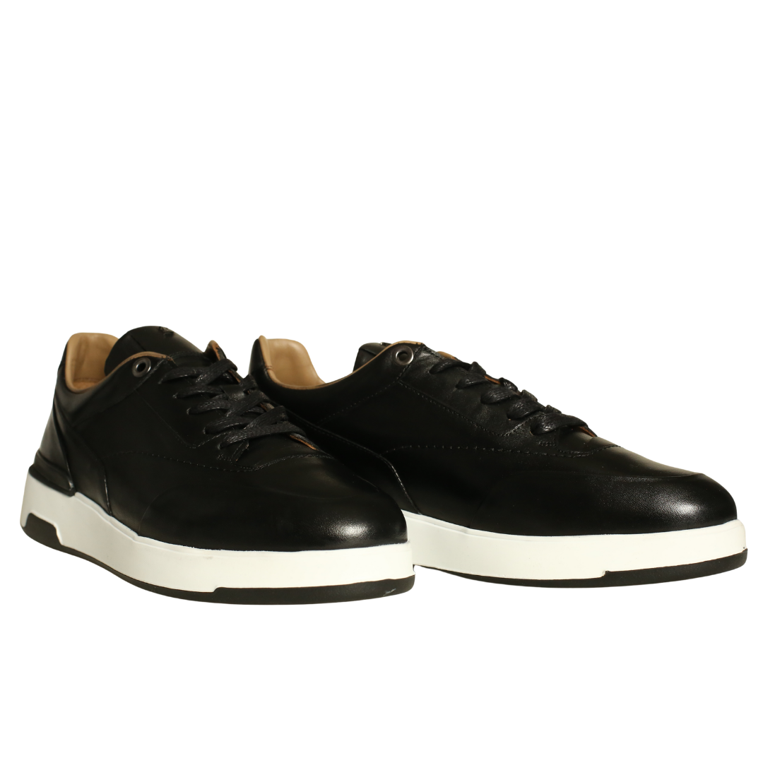 Siyah Deri Erkek Sneaker