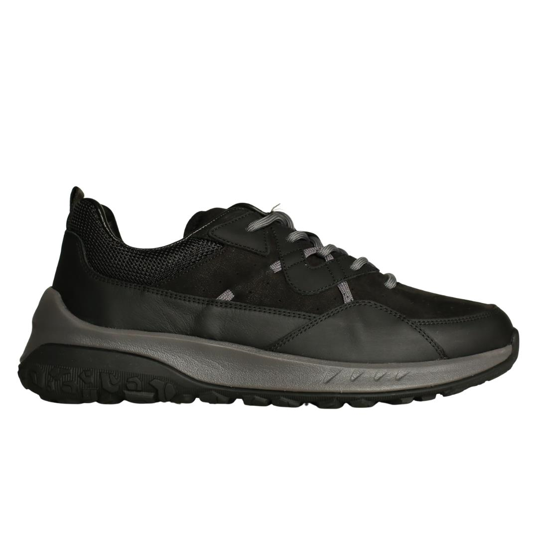 Siyah Deri Erkek Sneaker