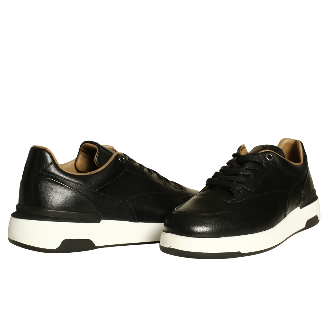 Siyah Deri Erkek Sneaker