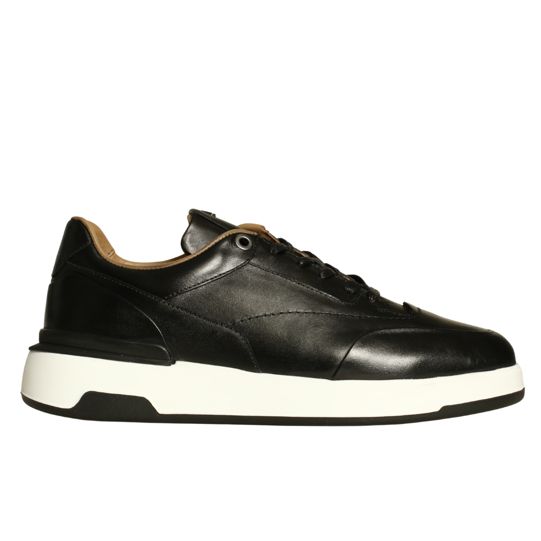 Siyah Deri Erkek Sneaker