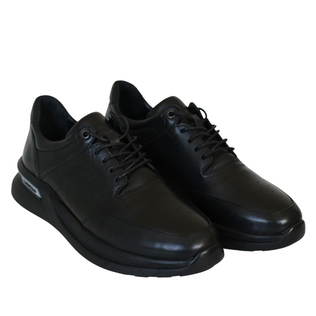 Siyah Deri Erkek Sneaker
