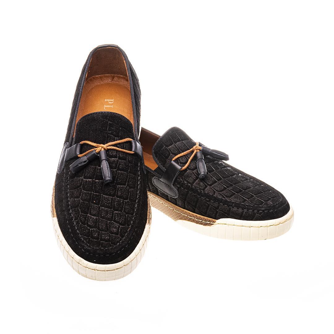 Siyah Deri Günlük Erkek Ayakkabı