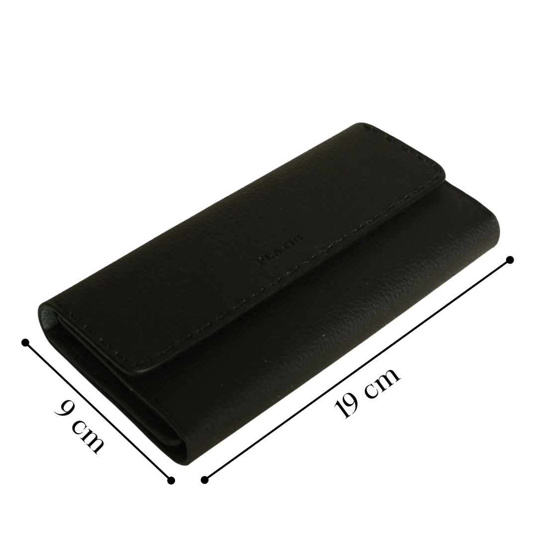 Siyah Deri Kadın Cüzdan