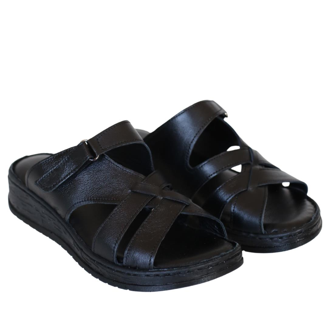 Siyah Deri Kadın Terlik