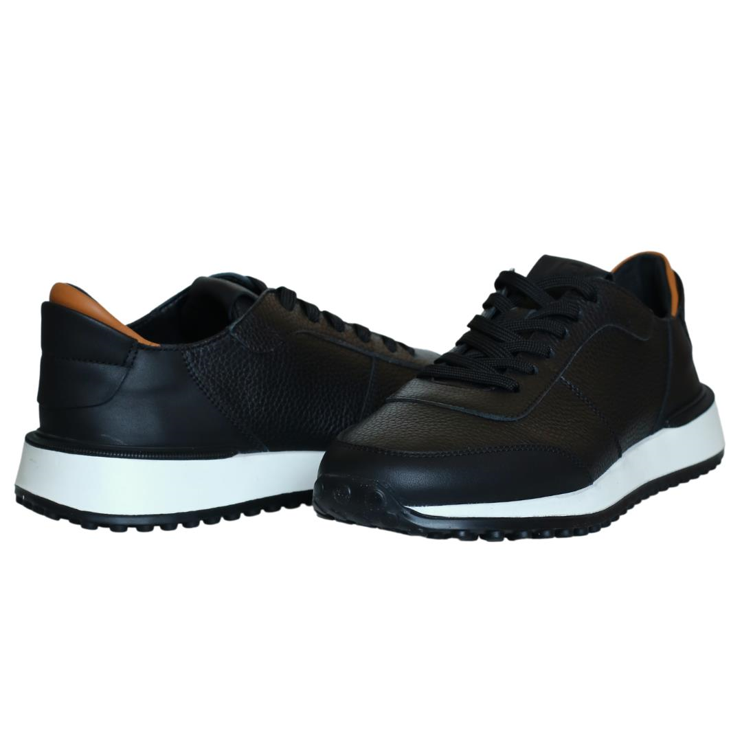 Siyah Erkek Bağcıklı Sneaker