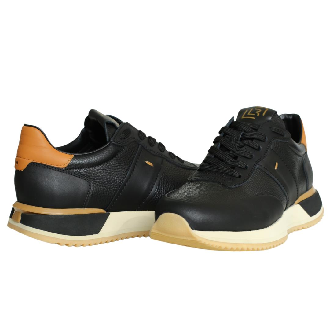 Siyah Erkek Bağcıklı Sneaker