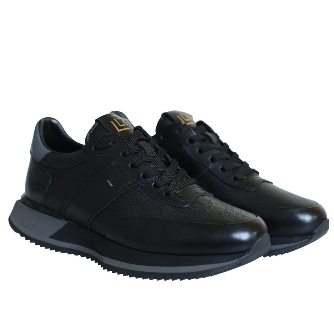 Siyah Erkek Bağcıklı Sneaker
